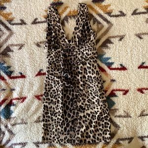 Leopard print bodycon dress